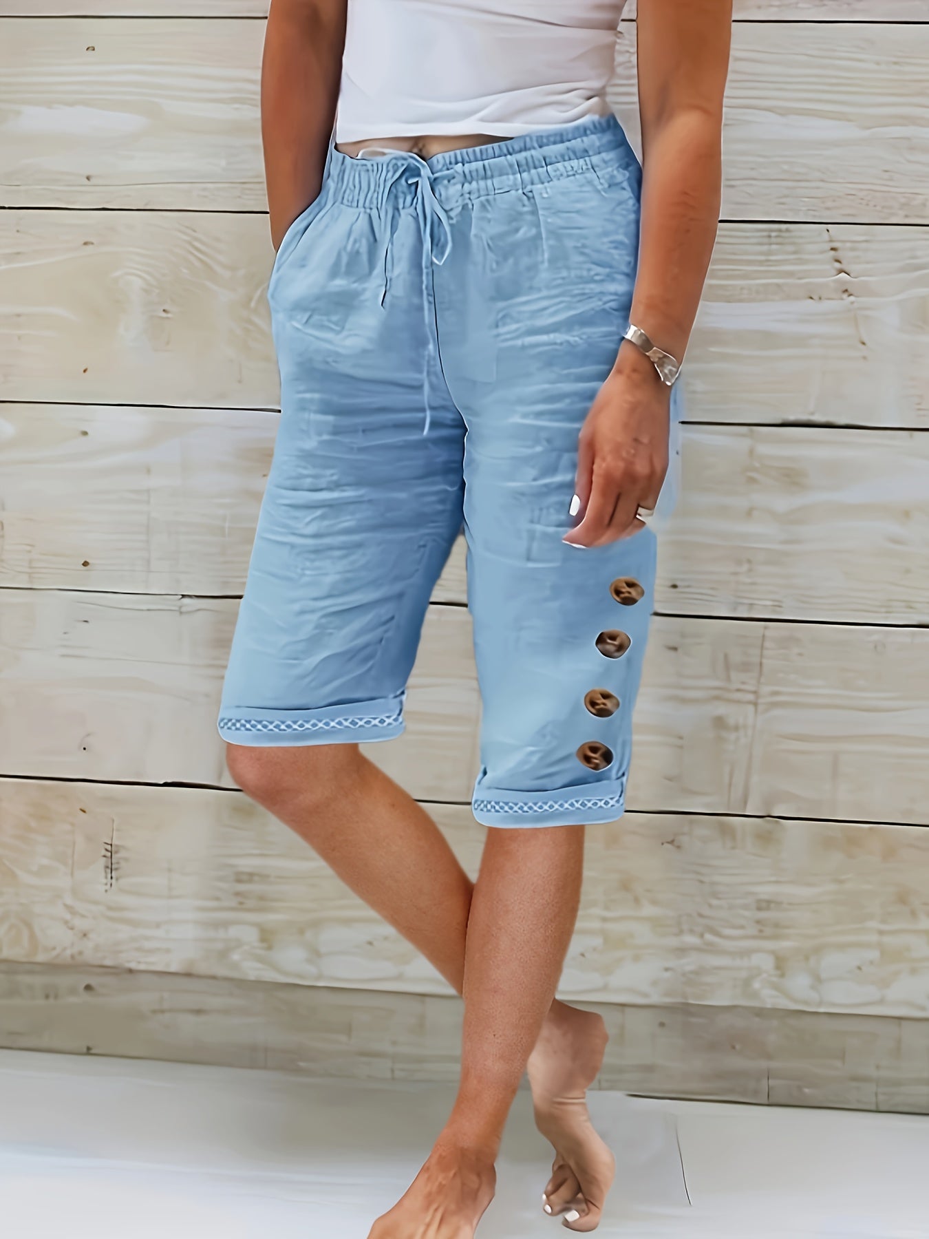 SOLANA™ | Casual Linen Shorts