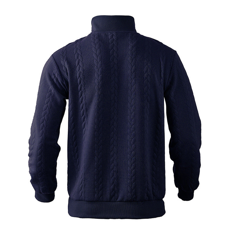 Hudson | Cable Quarter Zip Sweater