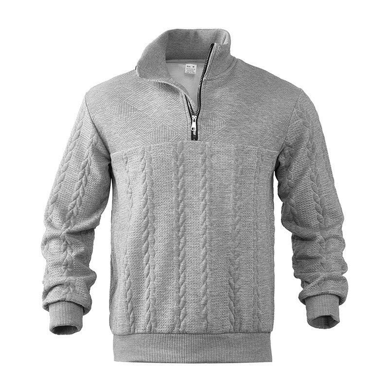 Hudson | Cable Quarter Zip Sweater