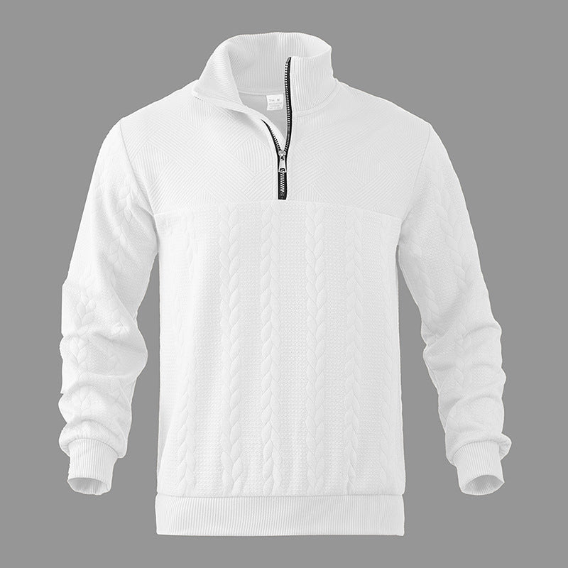 Hudson | Cable Quarter Zip Sweater