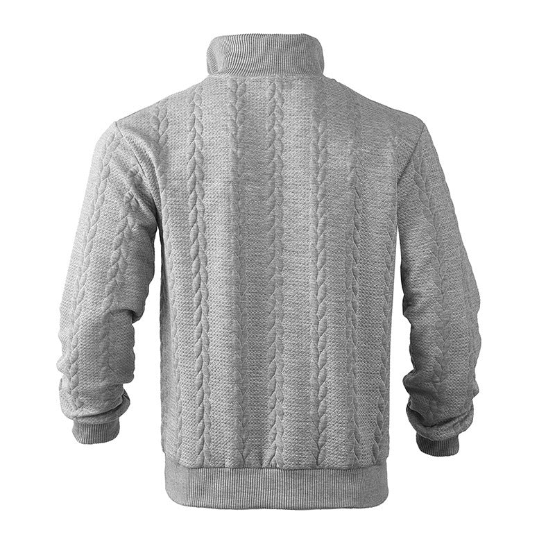 Hudson | Cable Quarter Zip Sweater