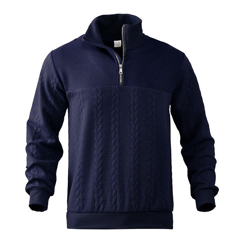 Hudson | Cable Quarter Zip Sweater