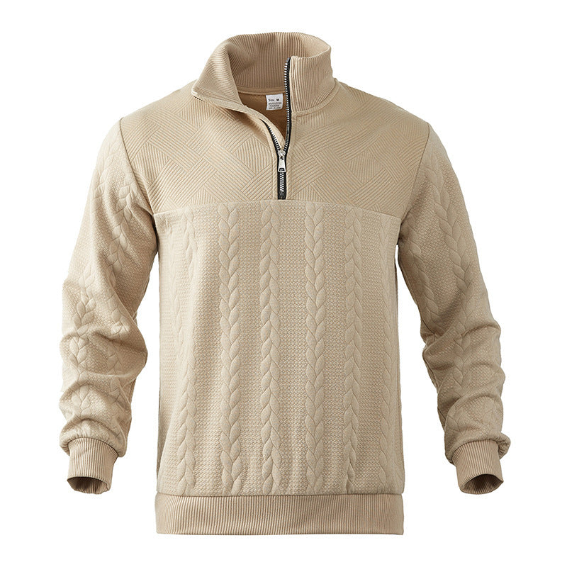 Hudson | Cable Quarter Zip Sweater