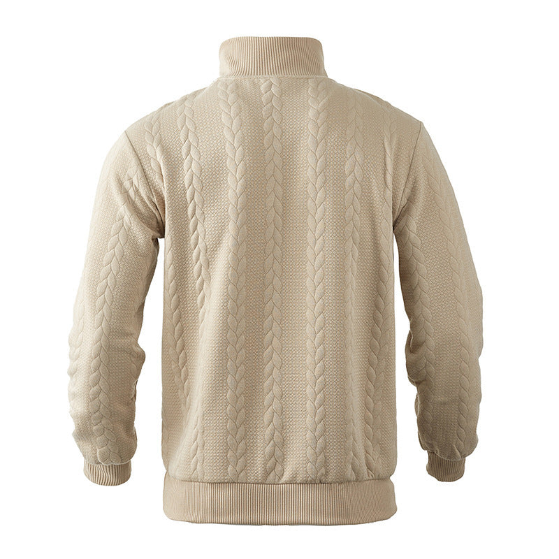 Hudson | Cable Quarter Zip Sweater