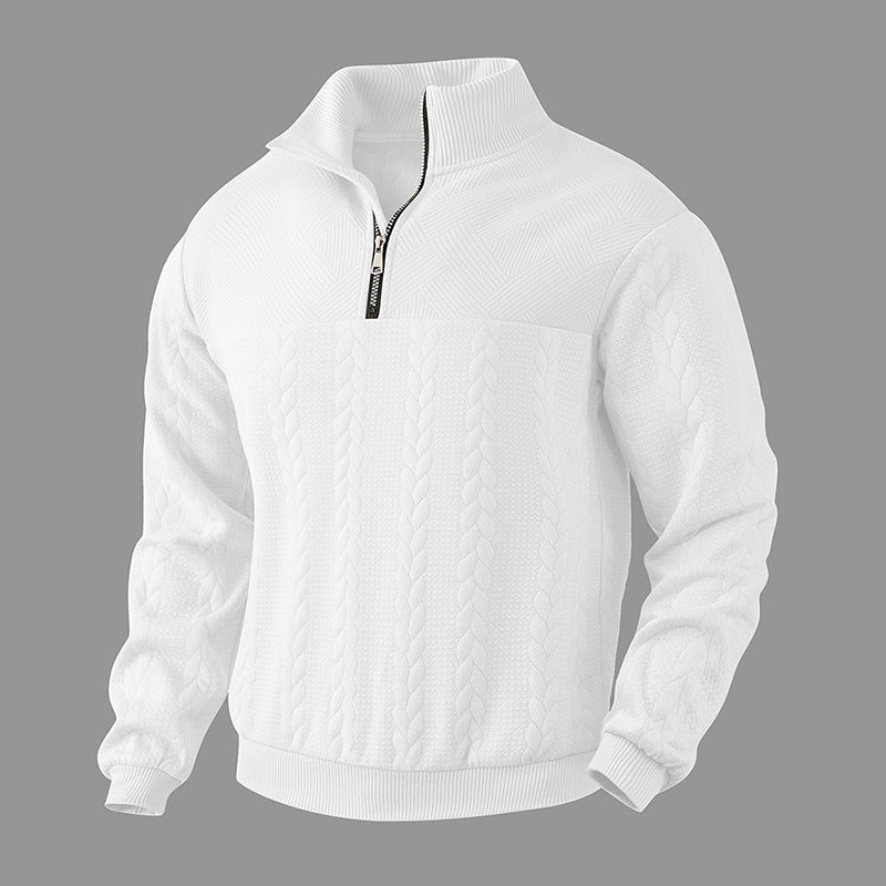 Hudson | Cable Quarter Zip Sweater