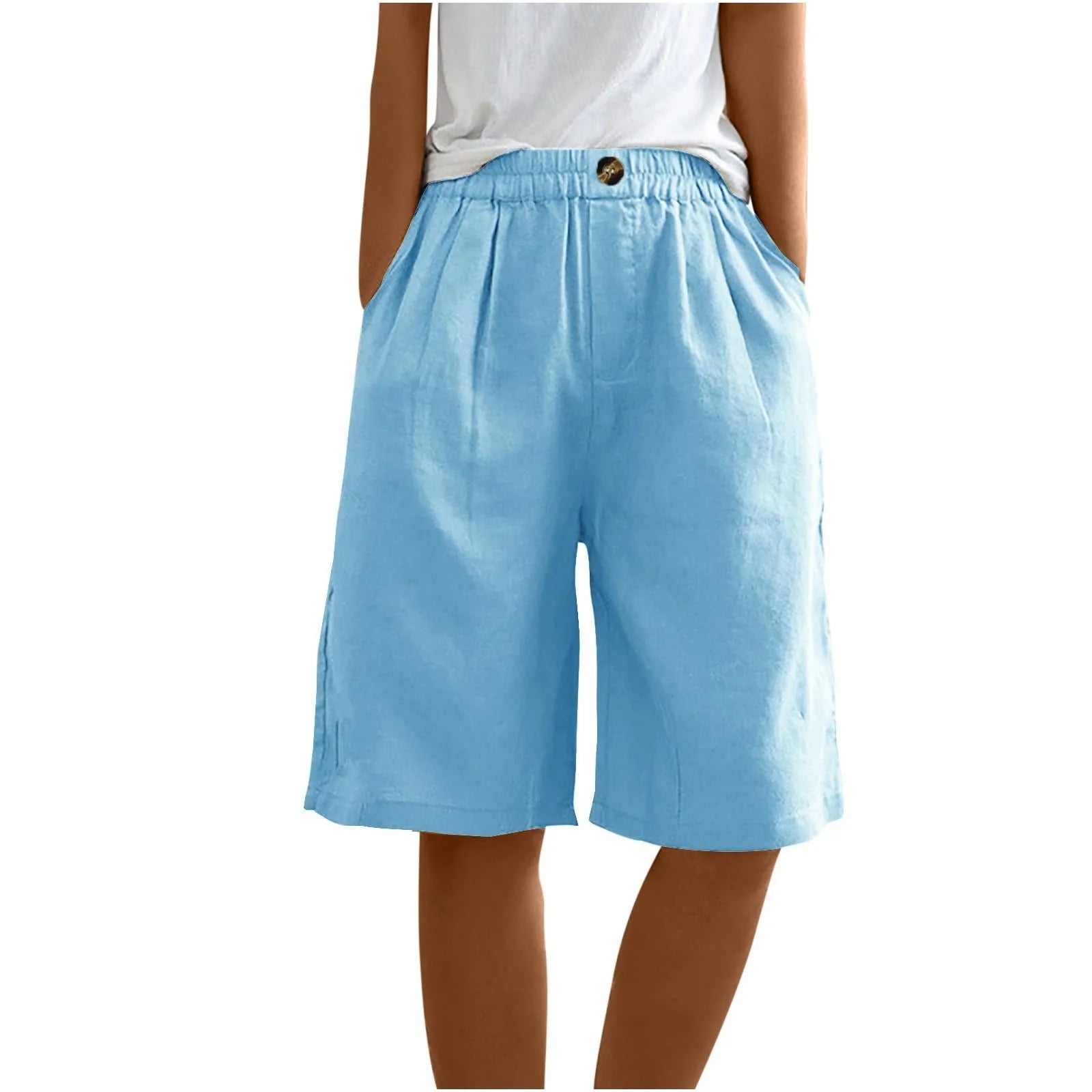 CARLA™ - High-Waist Summer Linen Shorts