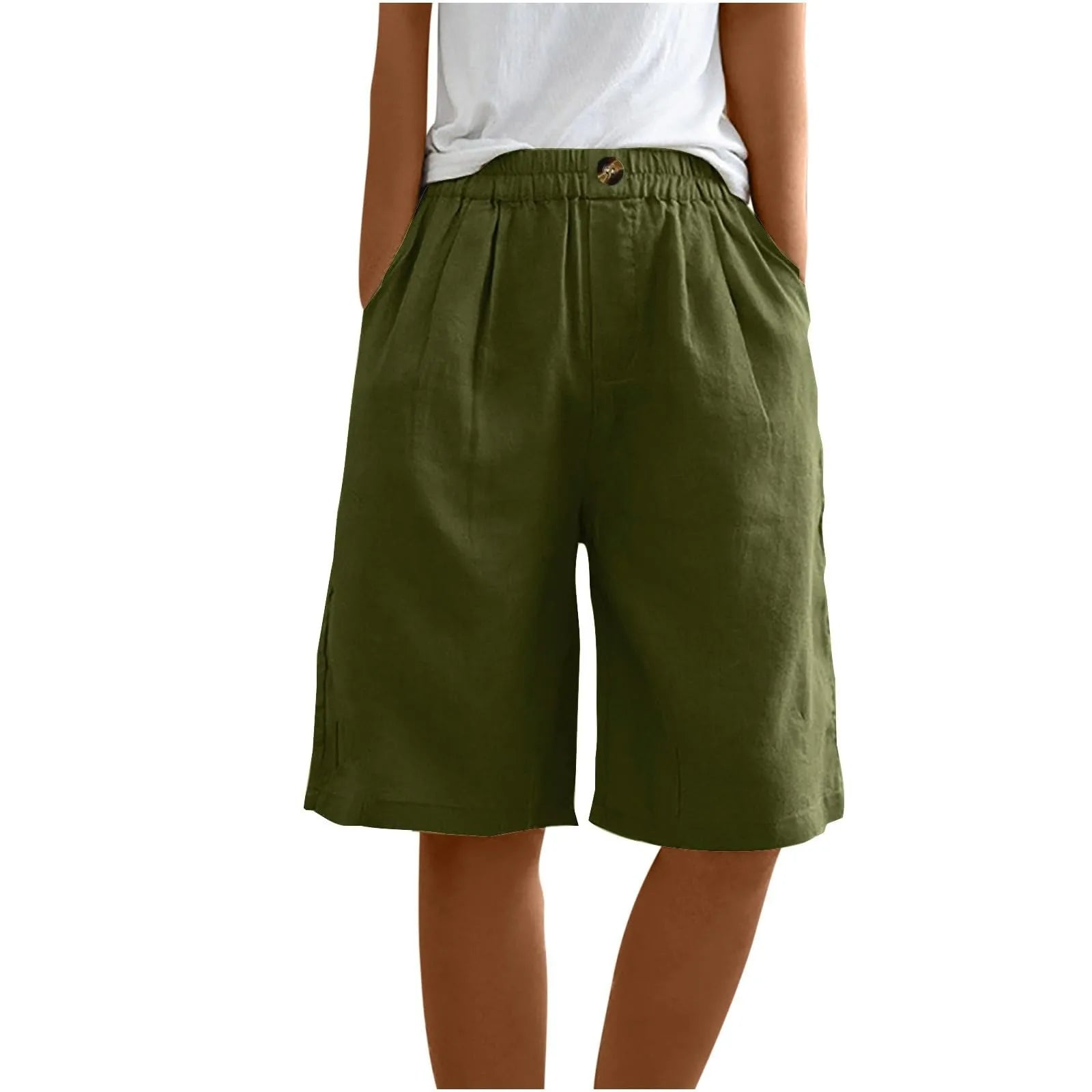 CARLA™ - High-Waist Summer Linen Shorts