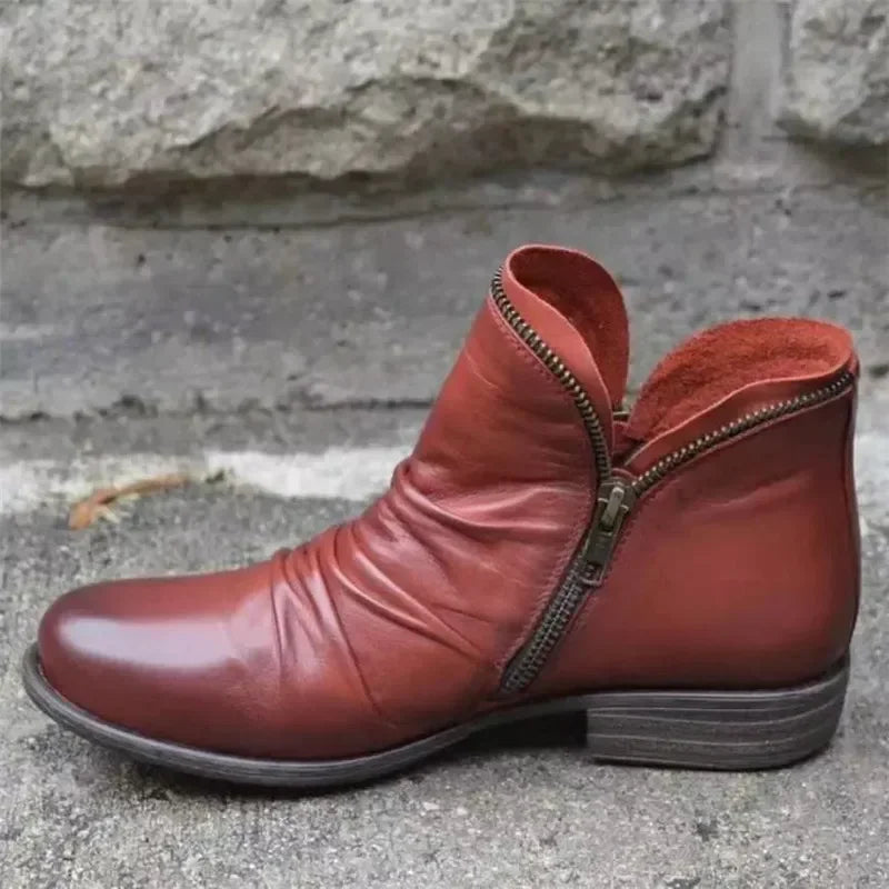 Gaia™ - Leather Zip Boot