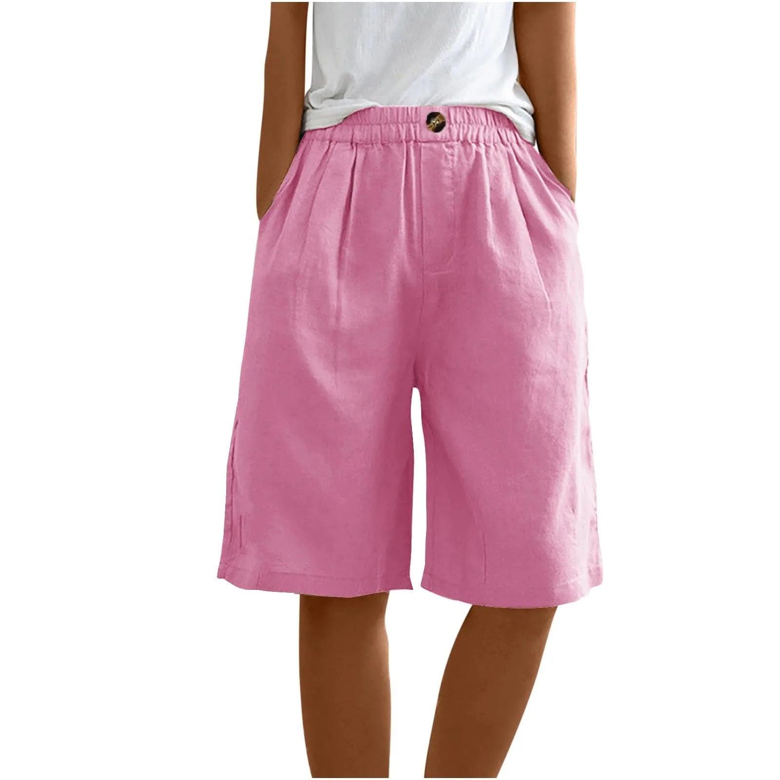 CARLA™ - High-Waist Summer Linen Shorts