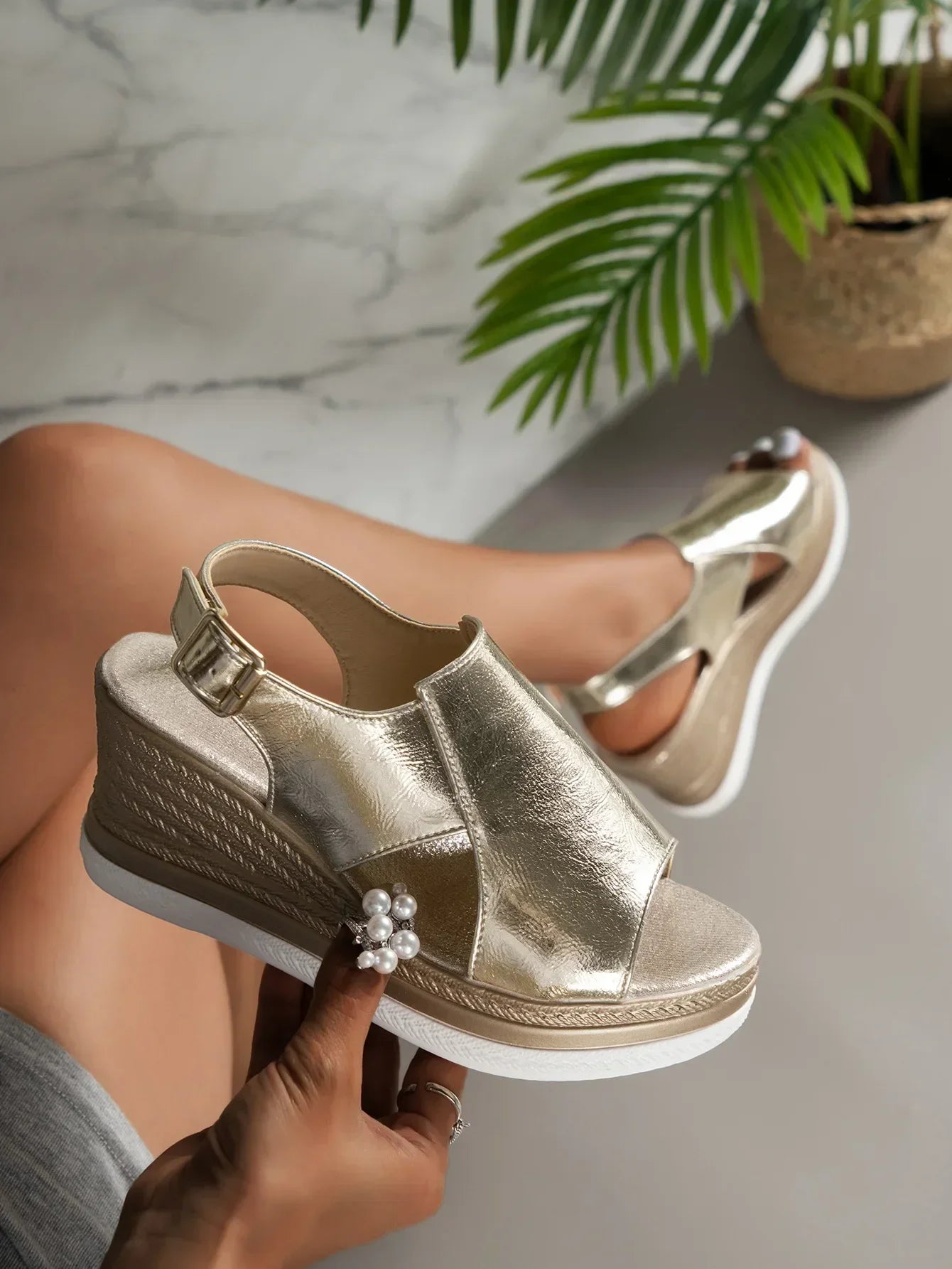 Leona™️ | Orthopedic Wedge Sandal