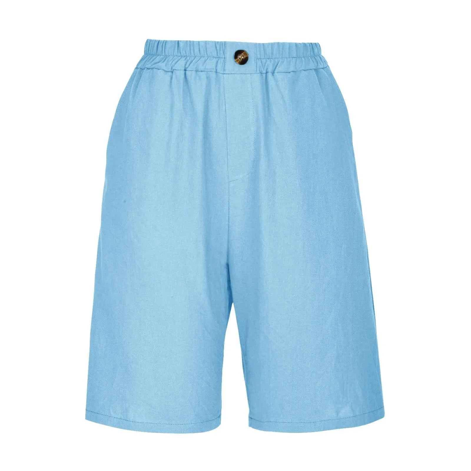 CARLA™ - High-Waist Summer Linen Shorts