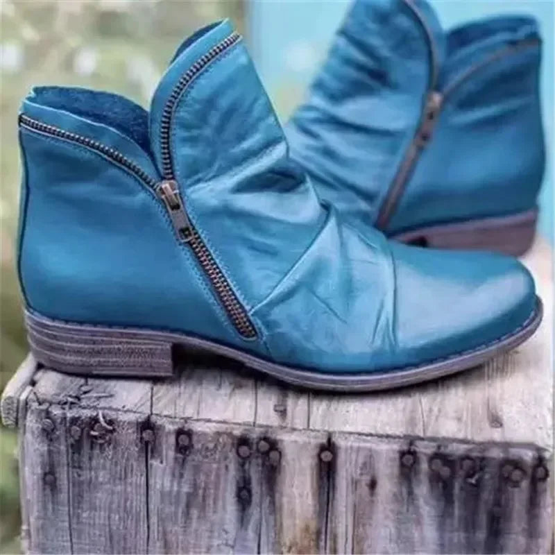 Gaia™ - Leather Zip Boot