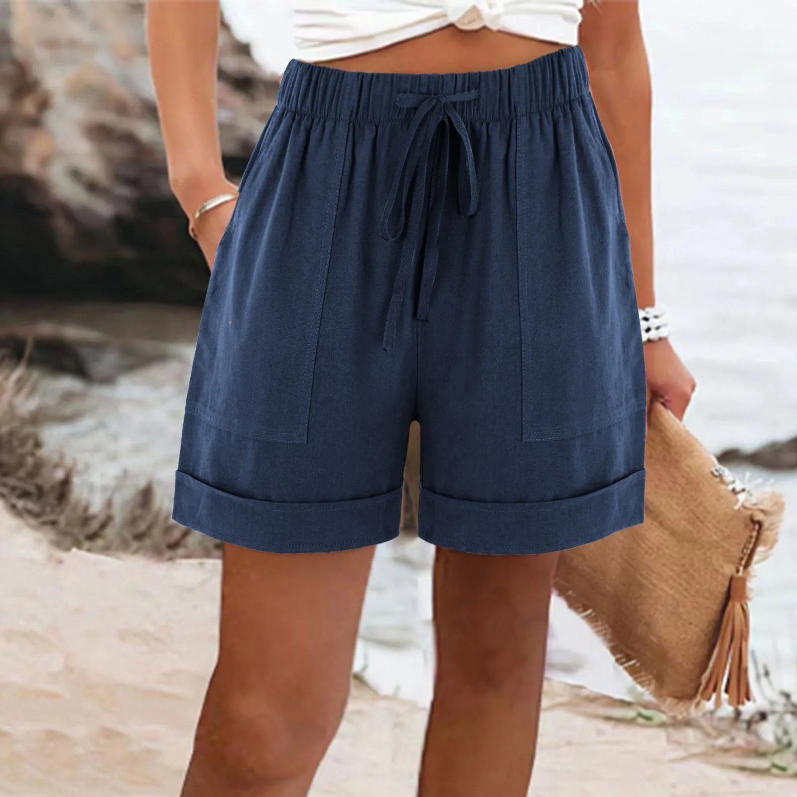 ELARA™ | Summer Drawstring Shorts