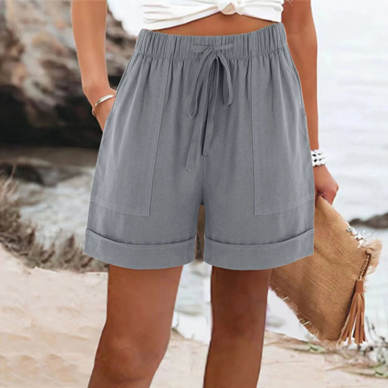 ELARA™ | Summer Drawstring Shorts