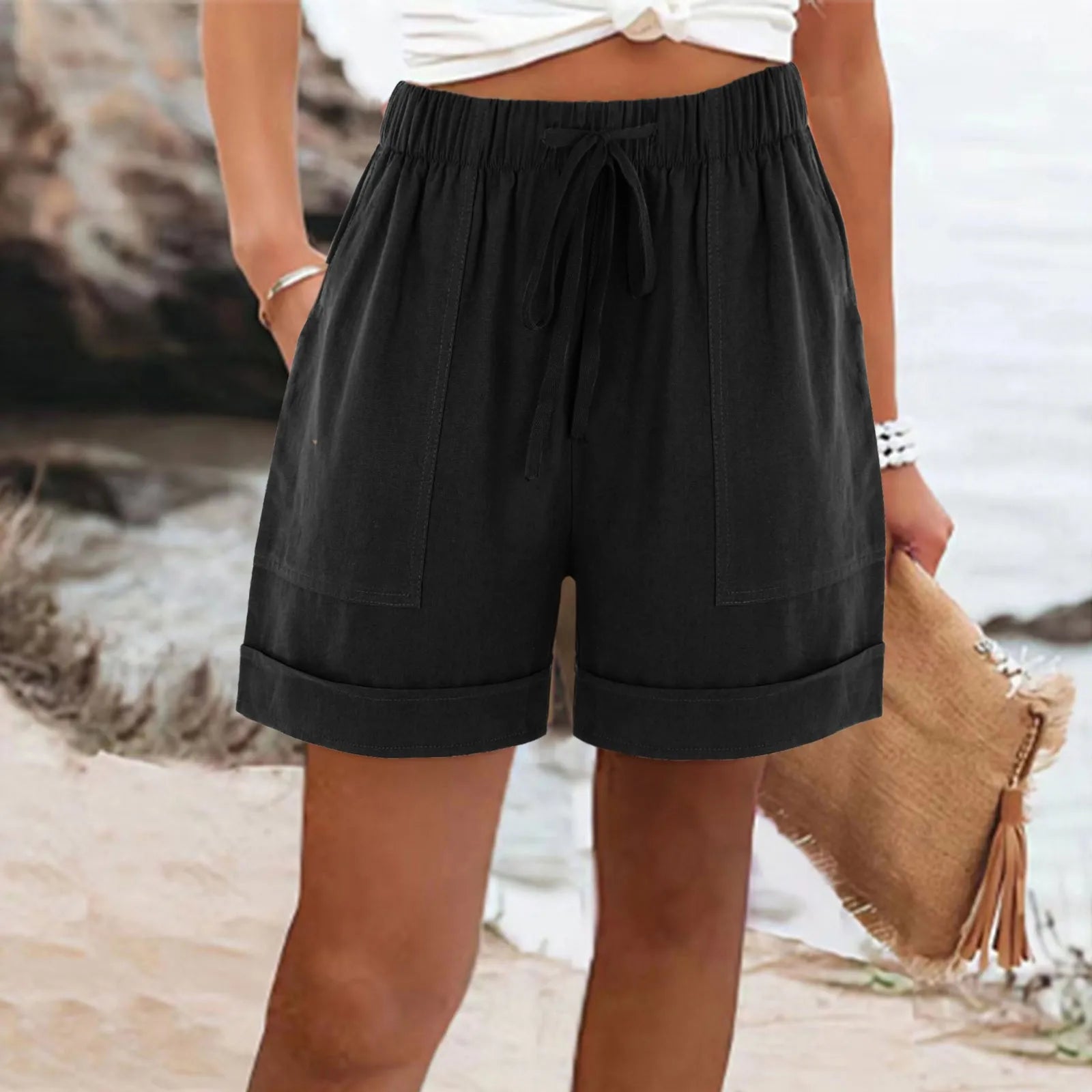 ELARA™ | Summer Drawstring Shorts